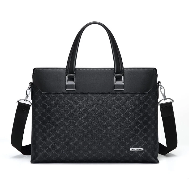GOLF PVC Laptop Bag, Handbag, Shoulder Bag, Crossbody Bag, Briefcase Large Men's Black