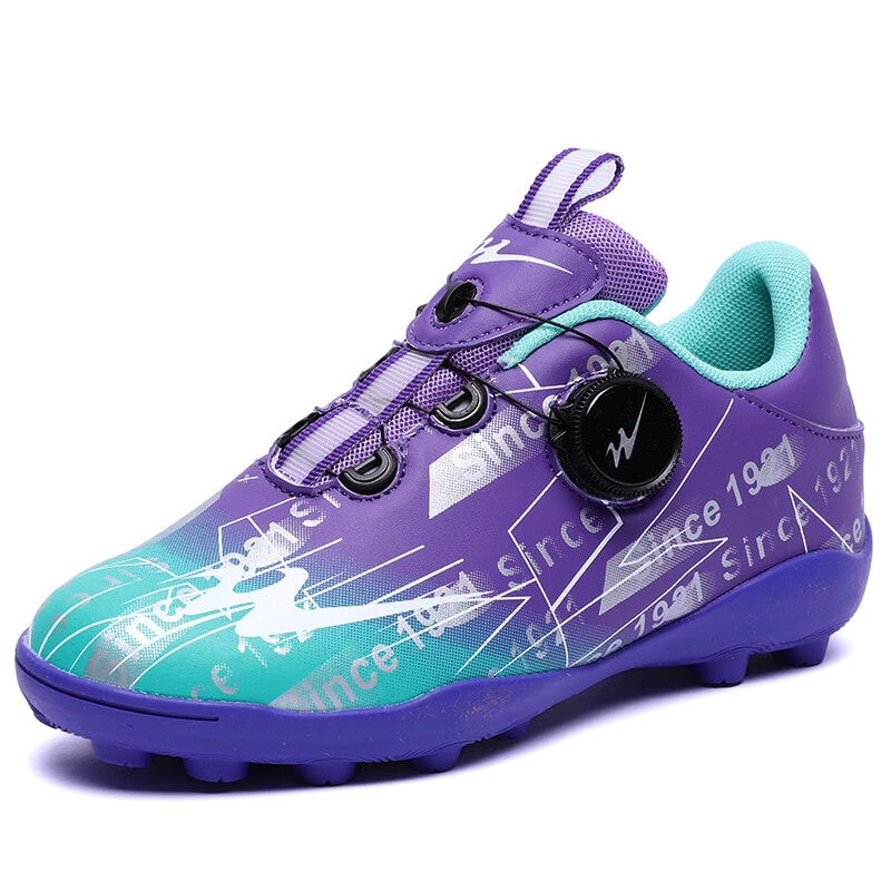 Binary Soccer Shoes Women's Low top Purple Blue