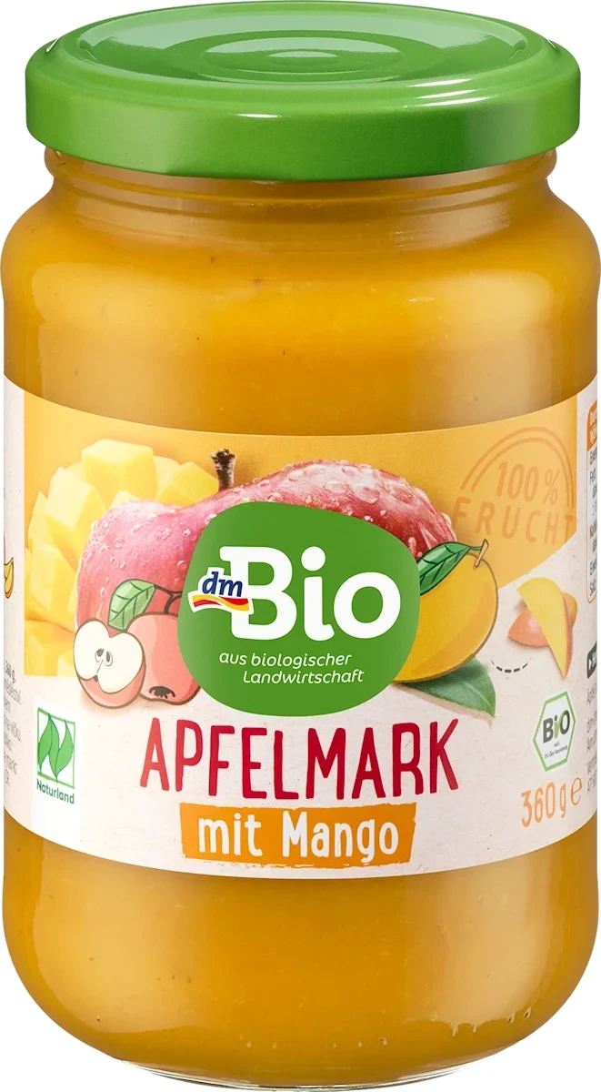 Fruchtmark Apfel mit Mango, 360 g
