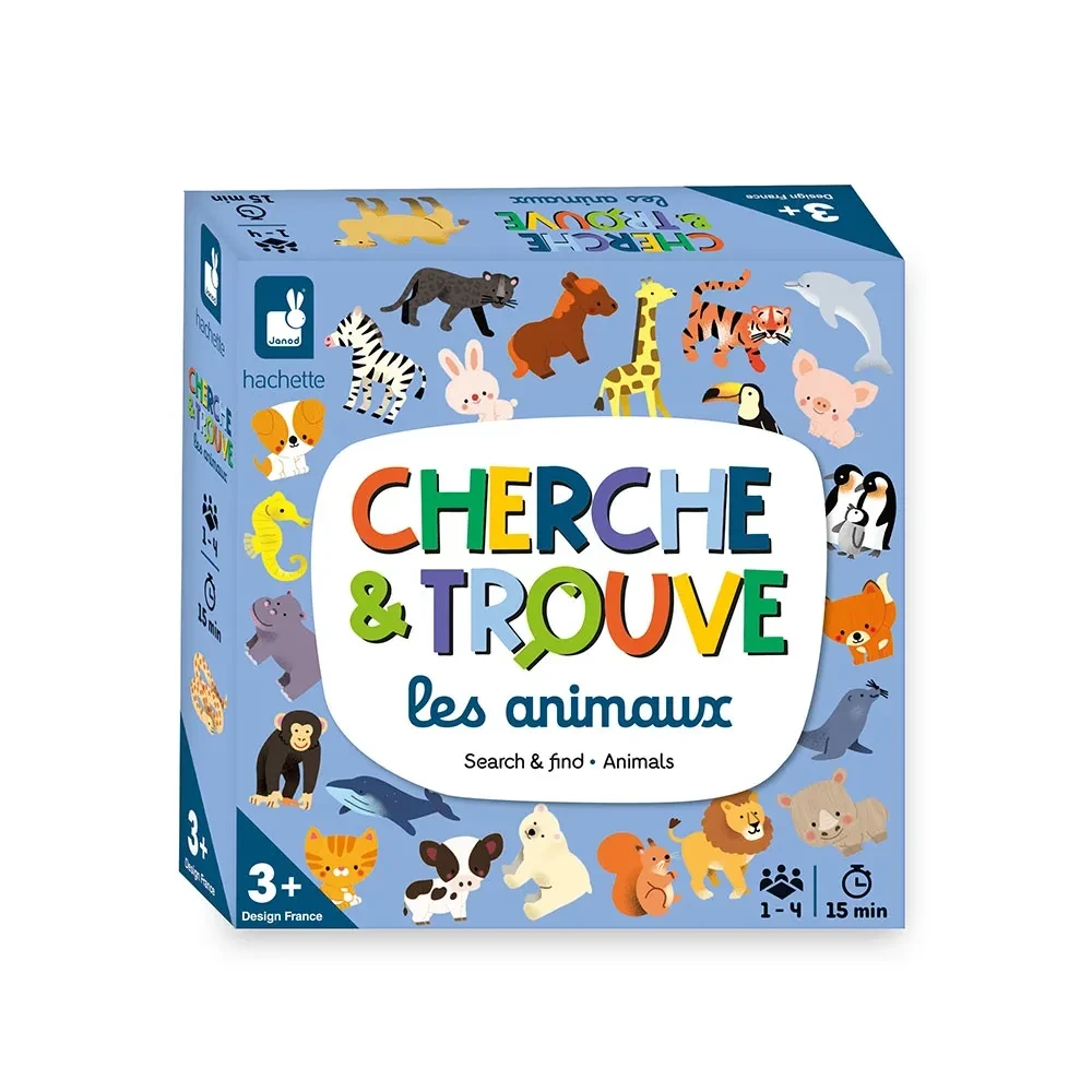 JANOD Tiere Suchen & Finden Brettspiel