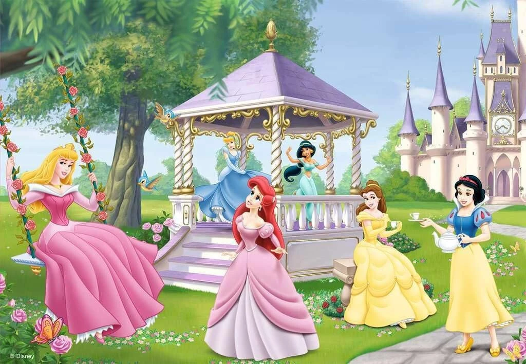 RAVENSBURGER Disney-Prinzessinnen Doppeltes Puzzle mit 2x24 Teilen