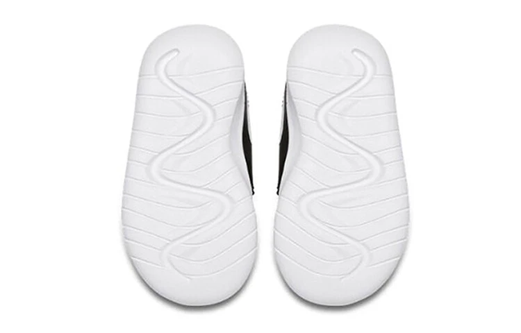 Nike Tessen Anti Slip Wear Resistant Low Top Running Shoes Black White Infant And Toddler