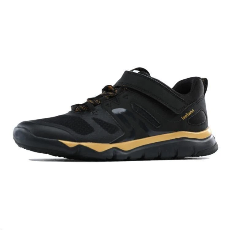 DECATHLON PW 540 Slip Resistant Low Top Kids Lifestyle Shoes Black Gold Kids