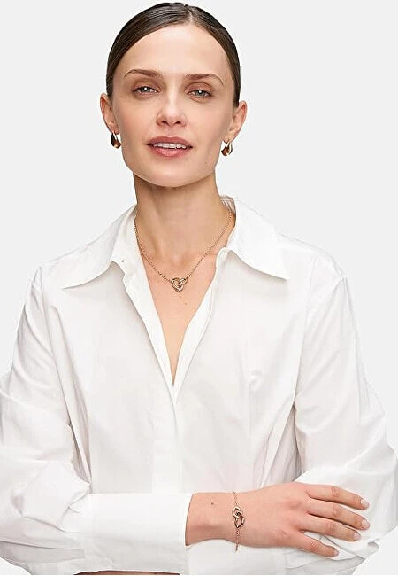 Gold-plated steel earrings Organic Shapes Tear Drop TJ-0602-E-22