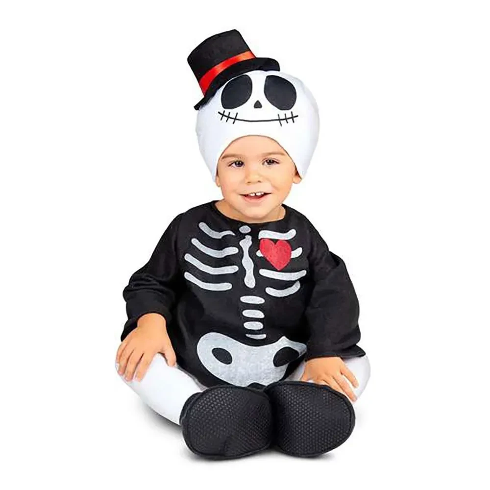 Costume for Babies My Other Me 12-24 Months Skeleton Black (3 Pieces)