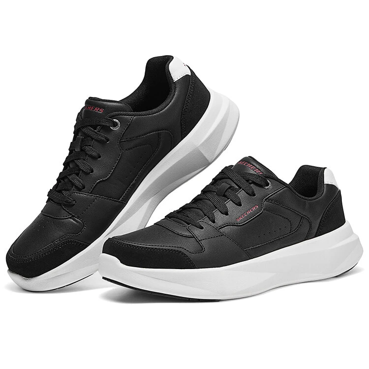 Skechers Cushioning Low-Top Skateboard Shoes Men's Black