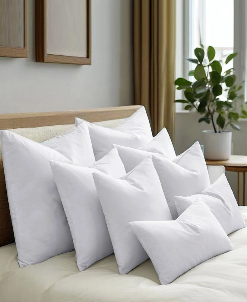 UNIKOME feather & Down 2-Pack Pillow Inserts, 12" x 20"