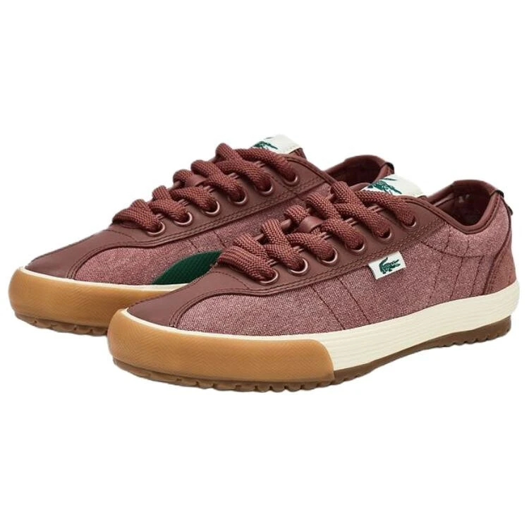 LACOSTE Canvas Shoes Women's Dark Orange/Orange