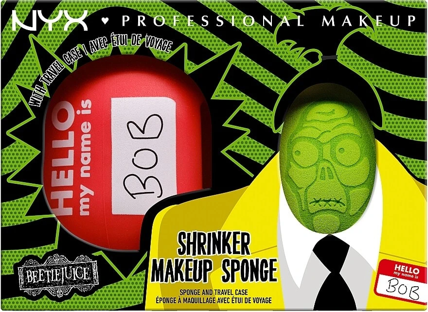 Make-up-Schwamm im Etui - NYX Professional Makeup Beetlejuice Shrinker Makeup Sponge & Travel Case
