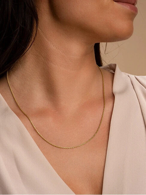 Elegant women´s chain made of gold-plated silver Valis SN-RPG-0