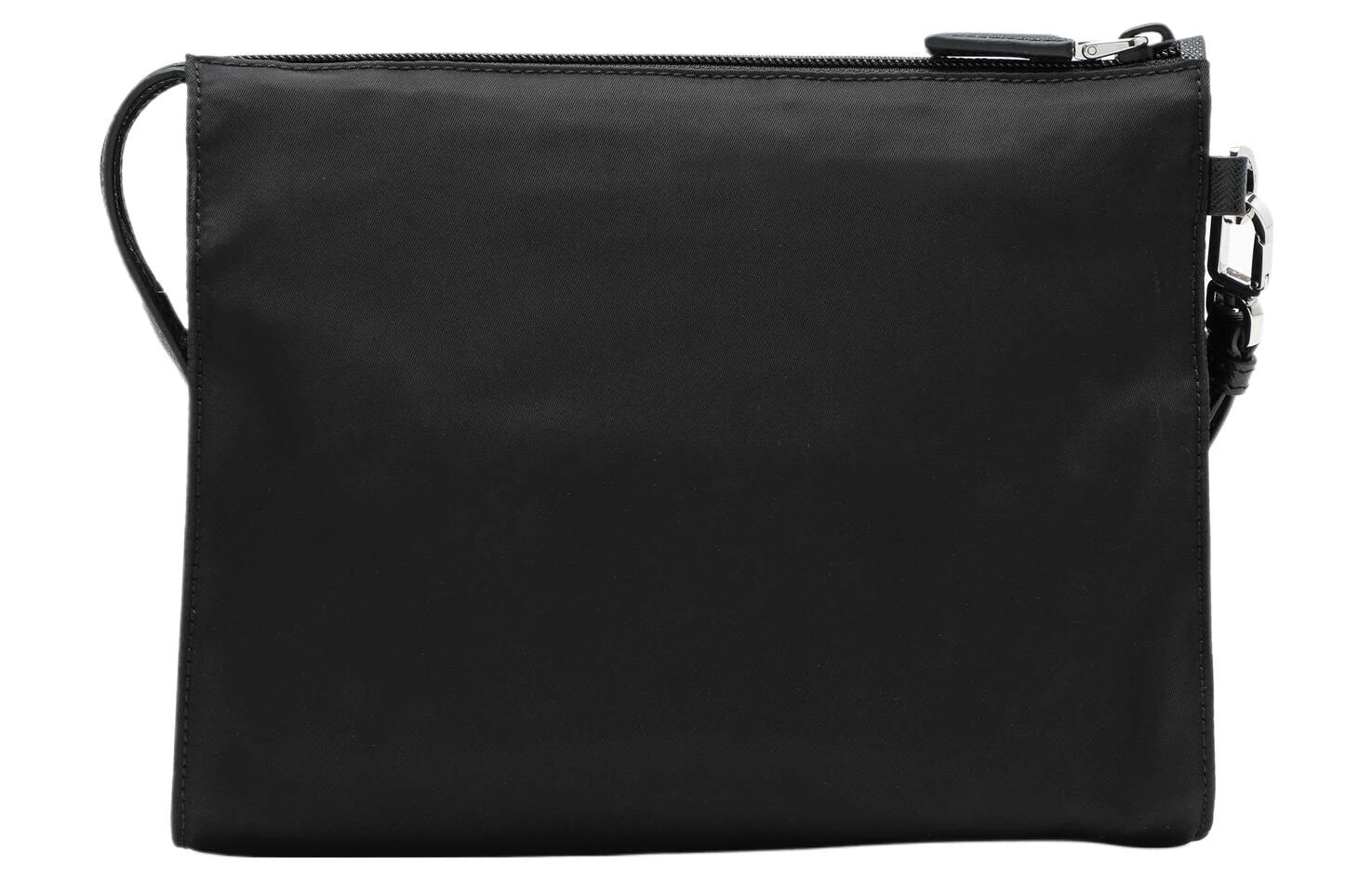 PRADA Nylon Fabric Makeup Bags Clutches Men's Black