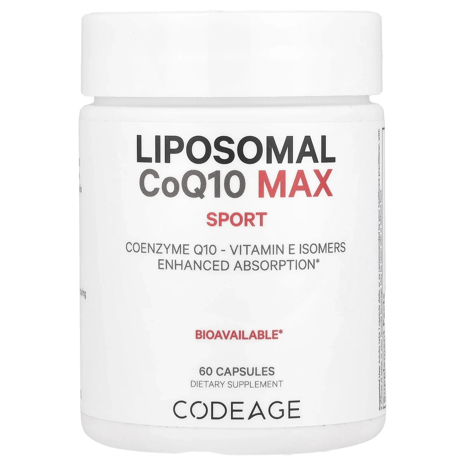 Liposomal CoQ10 Max, Sport , 60 Capsules