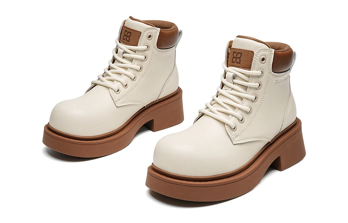 EBLAN Ankle Length Martin Boot Women's Brown