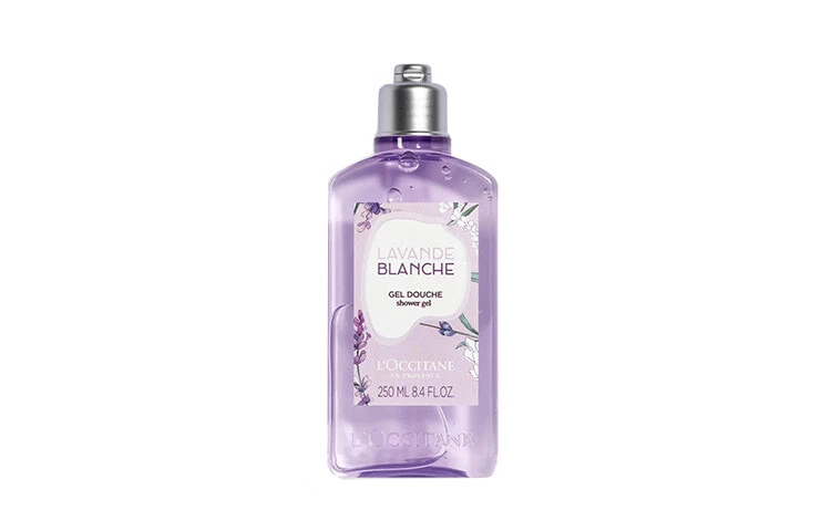 LOCCITANE White Dreamy Lavender Shower Gel Cleaning Soothing Aromatic Hydrating 75ml/75ml*2/250ml Lavender