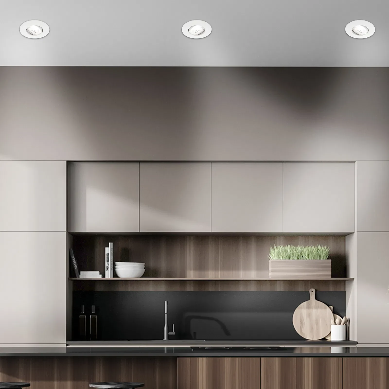Briloner LED-Einbauleuchte 3er-Set KULANA A