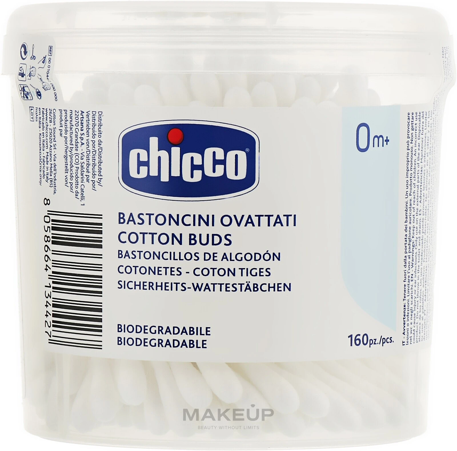 Baumwollstäbchen für die Ohren, 160 Stk. - Chicco