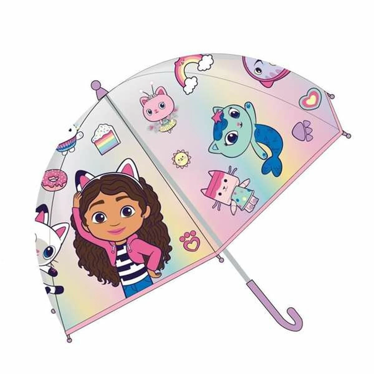 Umbrella Gabby's Dollhouse Pink 45 cm