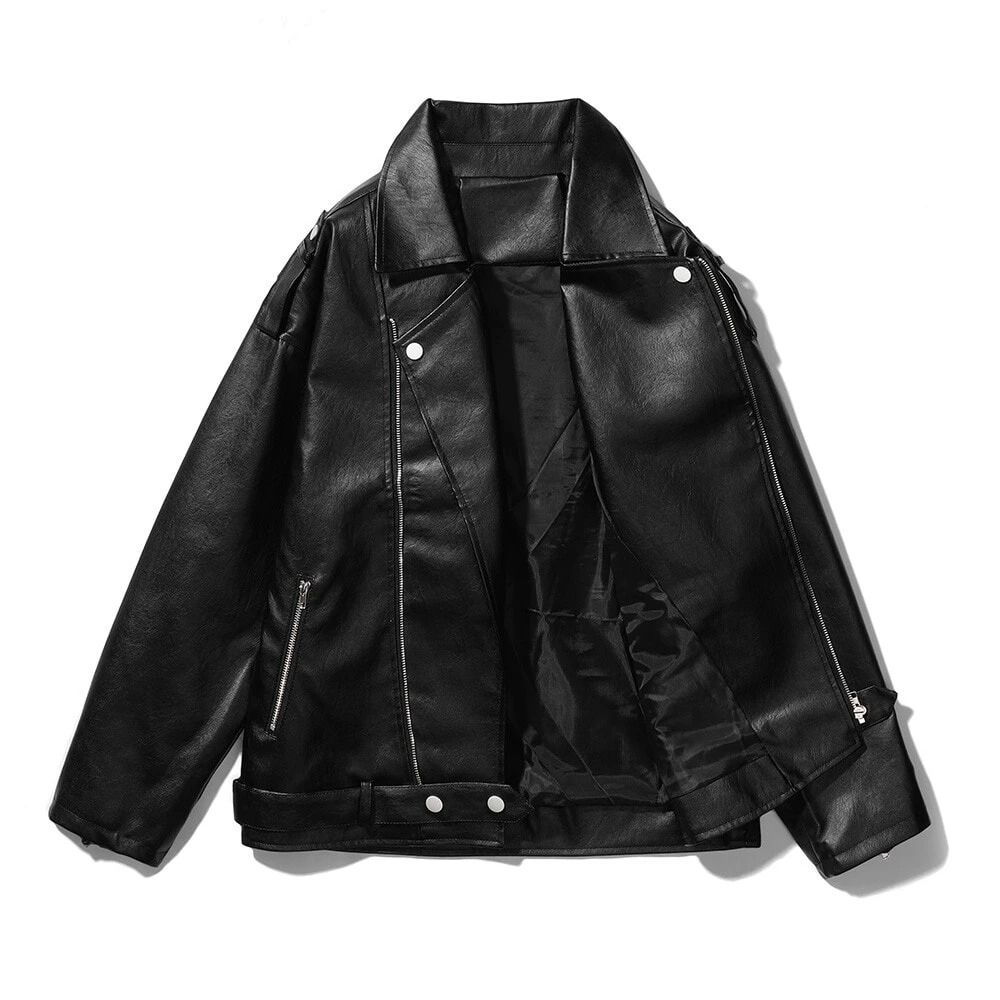 IL SARTO Leather Jacket Unisex Black