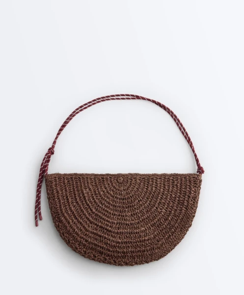 Сумка Oysho Large raffia-effect